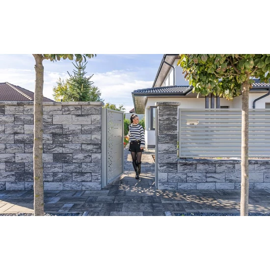 Leier Architektura kerítéskő normál 40x20x20cm feketemárvány 40db/raklap