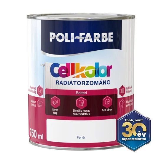 Poli-Farbe Cellkolor radiátorzomán 0,75l fehér