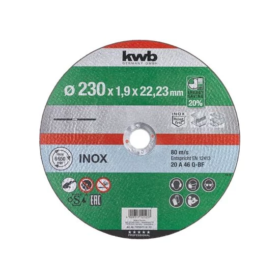 KWB vágókorong fémhez 230x1,9mm  1db