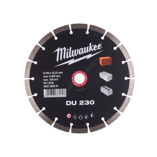 Milwaukee Gyémánt vágótárcsa DU 230x22,2mm
