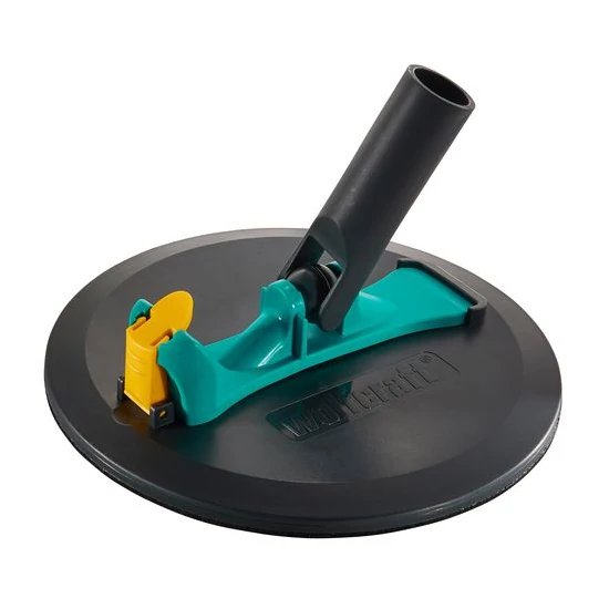 Wolfcraft kerek gipszkartoncsiszoló 225 mm, tépőzáras, markolat + teleszkópadapter