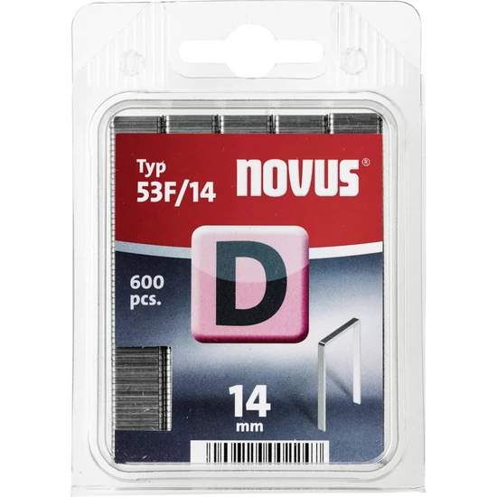 Novus tűzőkapocs D 53F 14mm 600db
