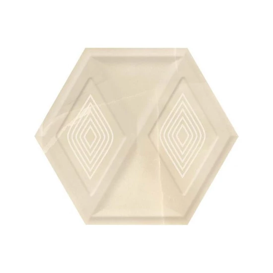 Paradyz Illusion Beige Hexagon STR. Glossy 19,8x17,1cm 0,66m2/doboz