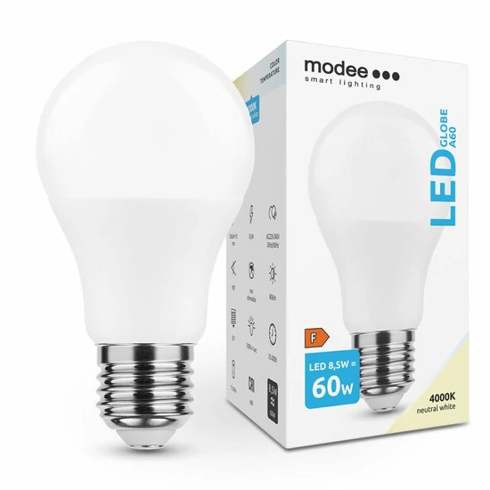 Modee Lighting Led Izzó Globe A60 8,5W E27 4000K