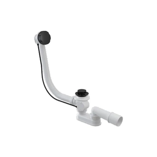 Lefolyó hosszú fekete 80cm ABS