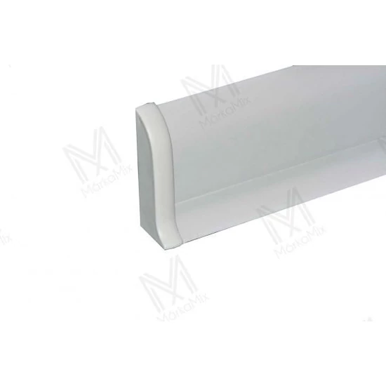 Salag NG 56mm PVC padlószegély végzáróelem balos fehér