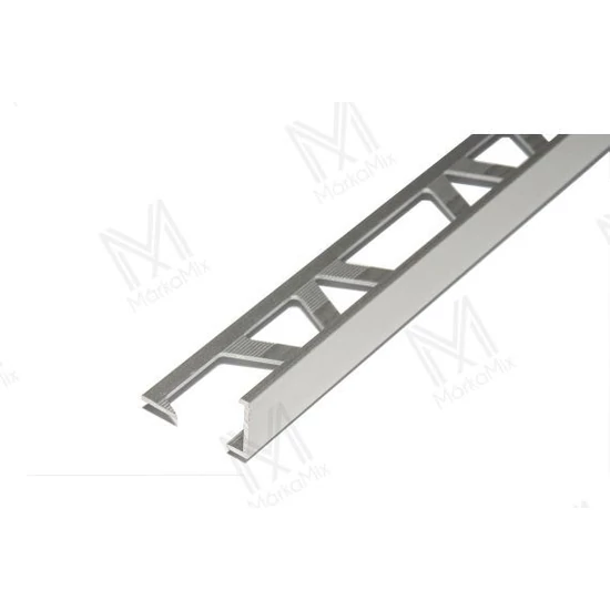 MM aluminium élvédő L profil 8mm eloxált ezüst 2,5m