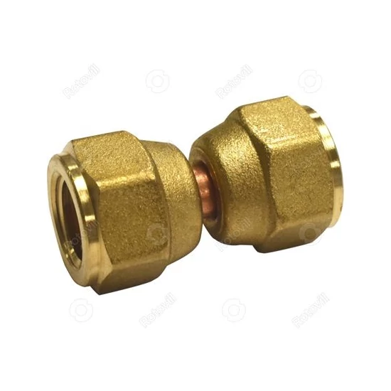 Rézcső hollander kettős 1/4" 6,35mm