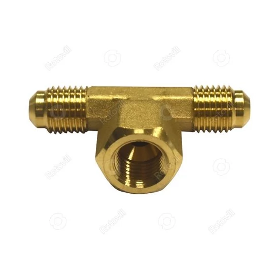 Rézcső közcsavar T-idom 1/4"-F belső x 1/4"x1/4"