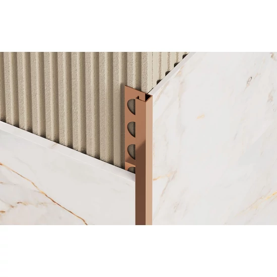 Profilplast Nox Premium Q profil 10mm tükör rosegold 2,7m