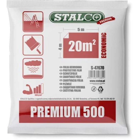 Stalco Premium takarófólia extra erős 4x5m LPDE 500g
