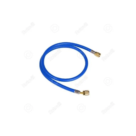 Refco töltőtömlő hűtőközegekhez 1/4" SAE 150cm 60 bar nyomásig kék
