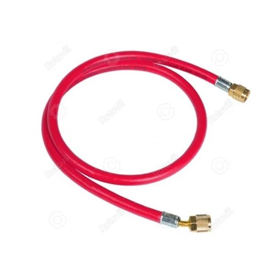 Refco töltőtömlő hűtőközegekhez 1/4" SAE 150cm 60 bar nyomásig piros