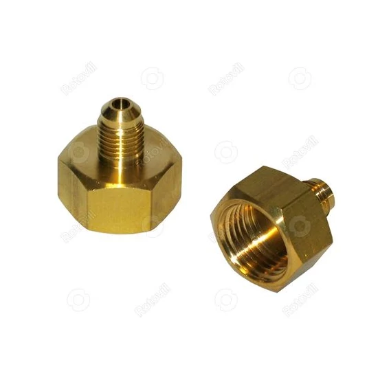 Rézcső közcsavar palack csatlakozó W21,8 - 1/4"