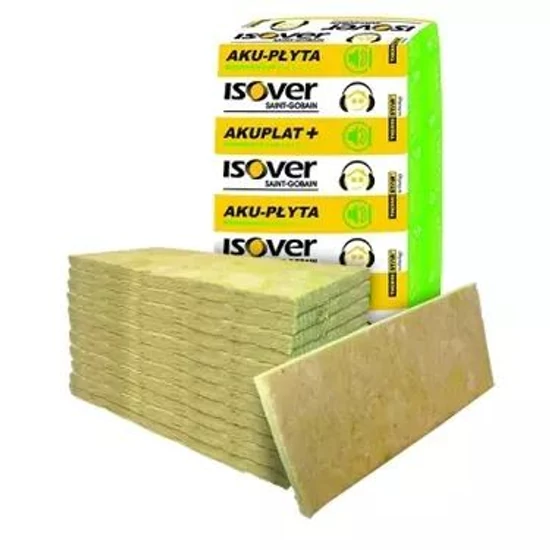 Isover Akuplat+ üveggyapot lemez 1200x600x50mm 14,4m2/csomag