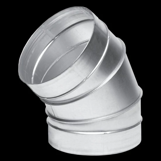 Vents légtechnikai könyök 125 fix 45 fok