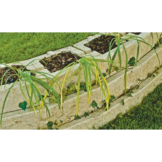Friedl Faro flórakosár 40x30x15cm mészkő árnyalt 40db/raklap