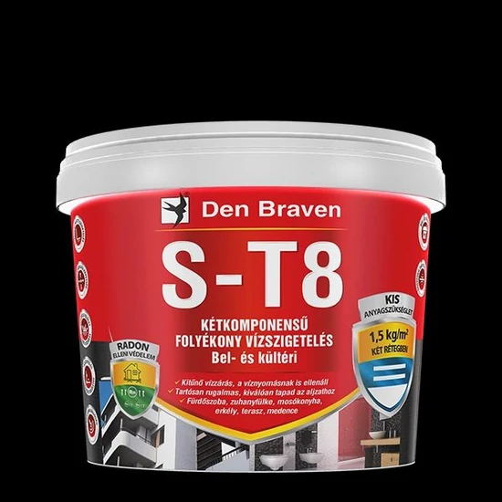 Den Braven RL S-T8 2K kenhető vízszigetelés 7kg + 3m tömítőszalag