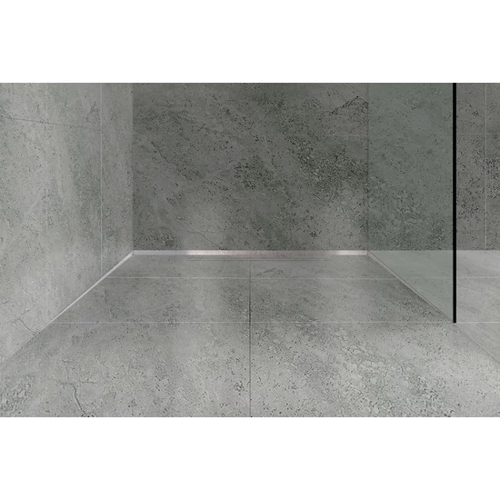 Profilplast Nox lejtésképző összekötő elem szálcsiszolt ezüst 30mm 1,3m