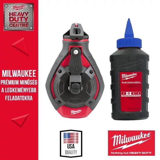 Milwaukee kompakt kicsapózsinór vastag + kék kréta
