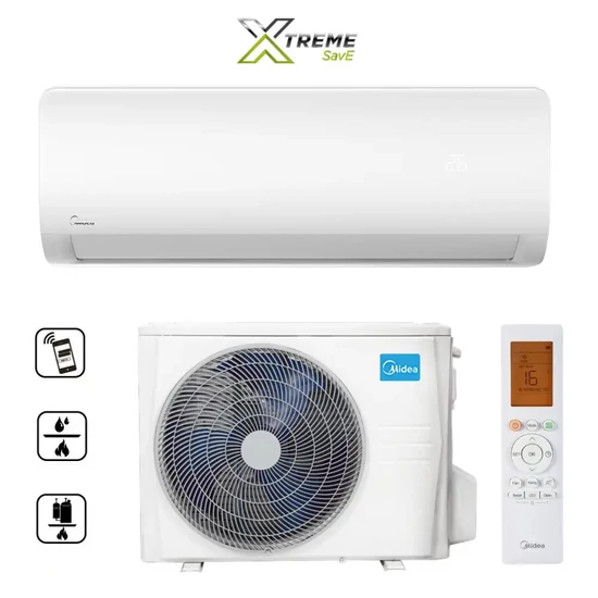 Midea Xtreme Save MG2X-12-SP oldalfali monosplit klíma 3,5kw (MOX102-12HFN8, MSAGBU-12HRFNX)