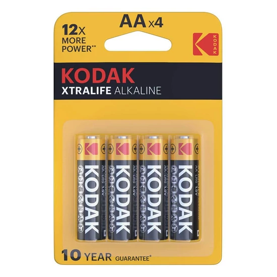 Kodak Xtralife Alkáli tartós Ceruza Elem AA (1,5V) B4