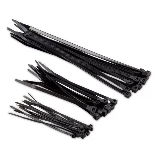 Kábelkötegelő törhető fekete 360x8mm (100db/csom)