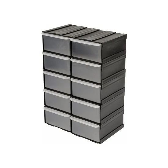 Vorel 10 fiókos csavartartó 225x155x100mm