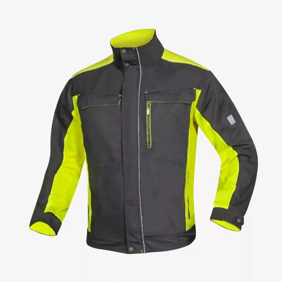 Ardon Neon Winter kabát fekete-sárga 2XL