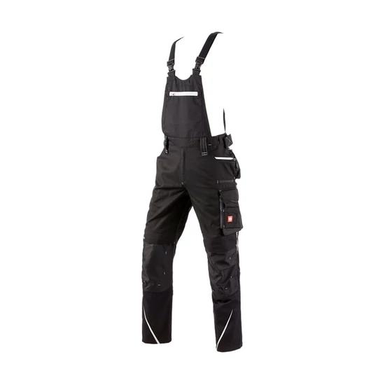Engelbert Strauss Bib&brace motion 2020 kantáros nadrág fekete/platinum 56