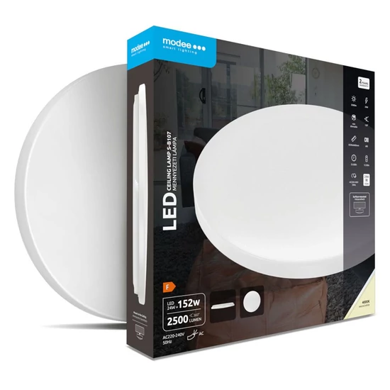 Modee Mennyezeti LED Lámpa 24W 4000K D330x60mm S-B107 (2500 lumen)
