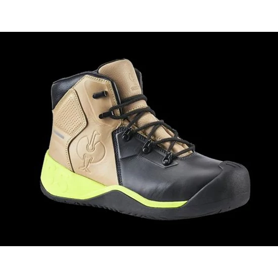 Engelbert Strauss Roofer's-Tarmac Bayreuth S3 munkavédelmi bakancs taupe/fekete/lime 45