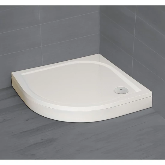 Radaway Paros A 90x90cm íves zuhanytálca fehér MBA9090-03-1