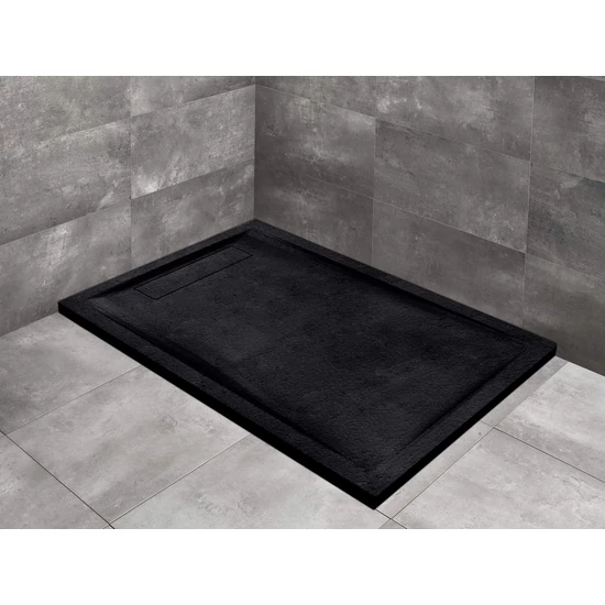 Radaway Doris F 80x120cm lapos szögletes zuhanytálca fekete