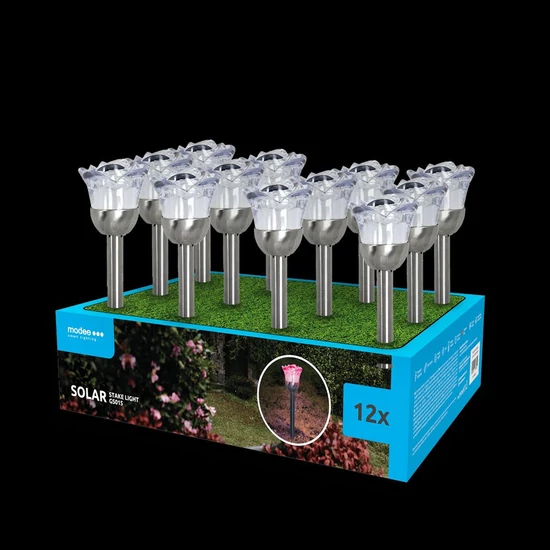 Modee Lighting LED Szolár Napelemes Leszúrható RGB GS015 (37cm)