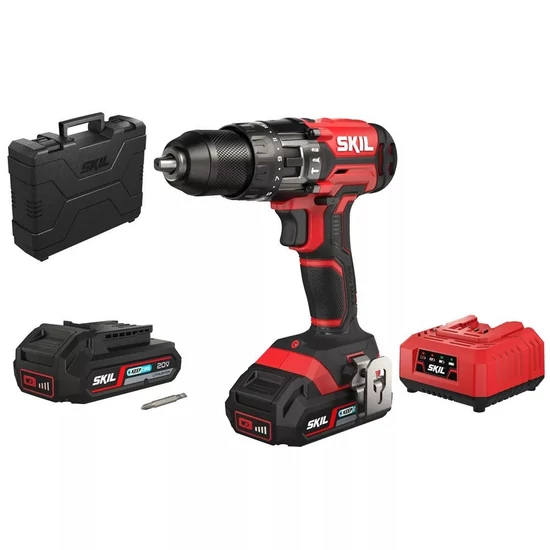 SKIL RED CD1E3020HD akkus ütvefúró 2x2,0Ah 20V kofferben