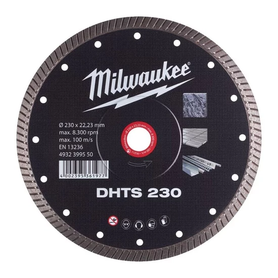 Milwaukee Gyémánt vágótárcsa DHTS 230x22,23mm