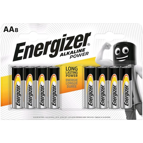 Energizer Alkaline Power Alkáli Ceruza Elem AA B8 8db/csomag