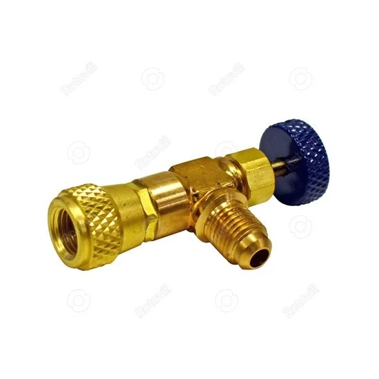 Mastercool szervízcsatlakozó kontroll szelepes 1/4" FFL-1/4"MFL