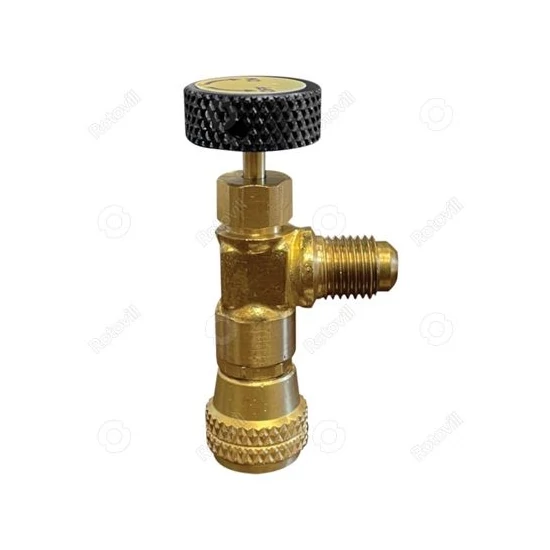 Mastercool szervízcsatlakozó kontroll szelepes 5/16" FFL-1/4"MFL