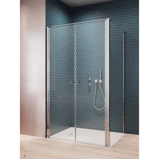 Radaway Eos DWD+S II szögletes zuhanyajtó 110cm