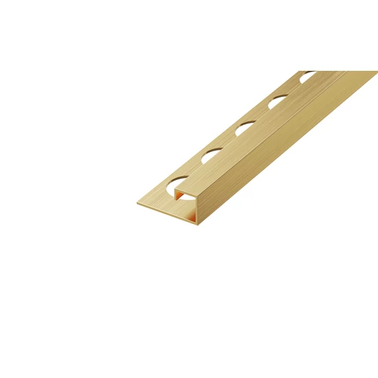 Profilplast Nox Premium Q profil 10mm szálcsiszolt arany 2,7m