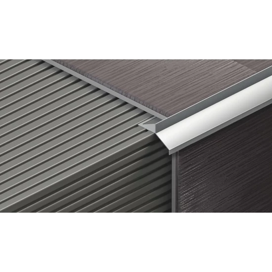 Profilplast vízvető teraszprofil alu 7mm eloxált matt ezüst 2,5m