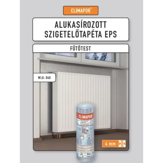 Decosa Climapor szigetelőtapéta alukasírozott EPS 5x0,5m 4mm (2,5m2)