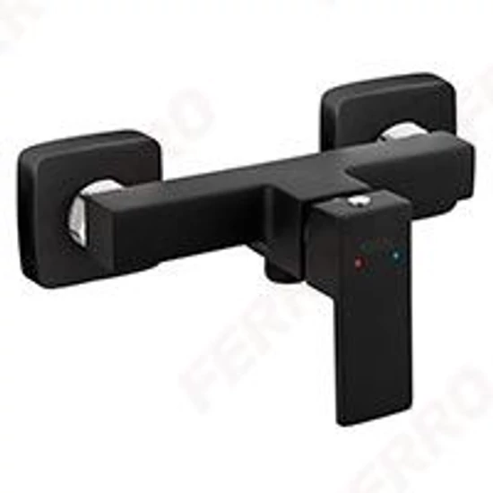 Ferro Zicco black zuhanycsaptelep