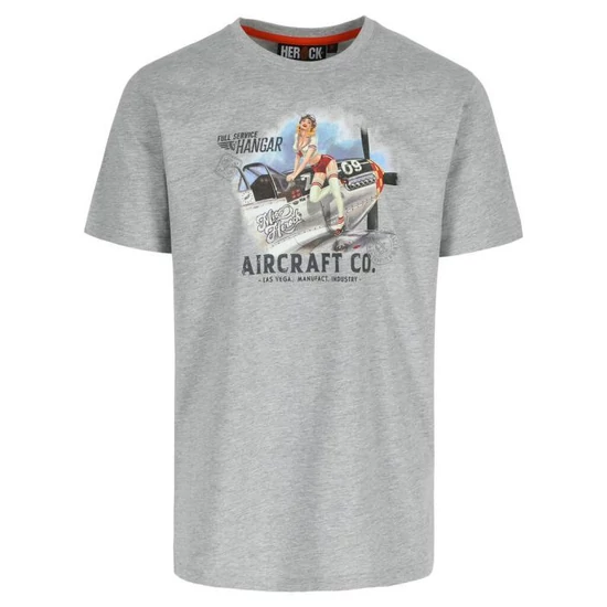 Herock Sky Racer póló világosszürke M