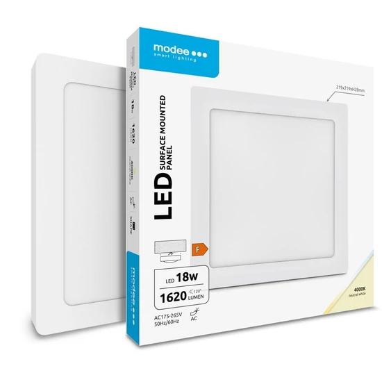 Modee LED Panel Négyzet - Felszerelhető A2-series 18W 4000K (1620 lumen)