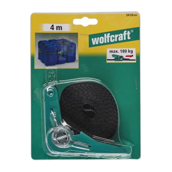 Wolfcraft Racsnis feszítőheveder 180kg-ig