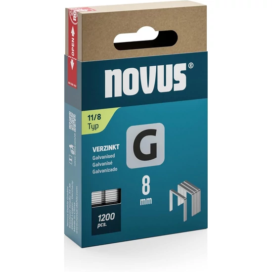 Novus tűzőkapocs G 11 8mm 1200db