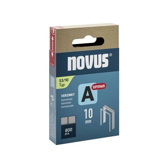 Novus tűzőkapocs A 53SH szuperkemény 10mm 800db